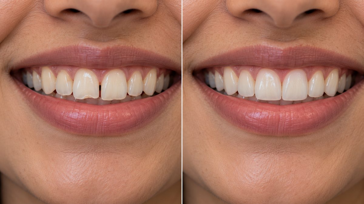 Porcelain veneers smile makeover Porcelain veneers smile makeover at Designer Smiles, Vile Parle East, Mumbai